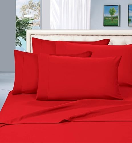 Elegant Comfort ® Juego de ropa de cama de 6 piezas, suave como la seda, de lujo, de 1500 hilos, que no se arruga, con bolsillo profundo de hasta 16