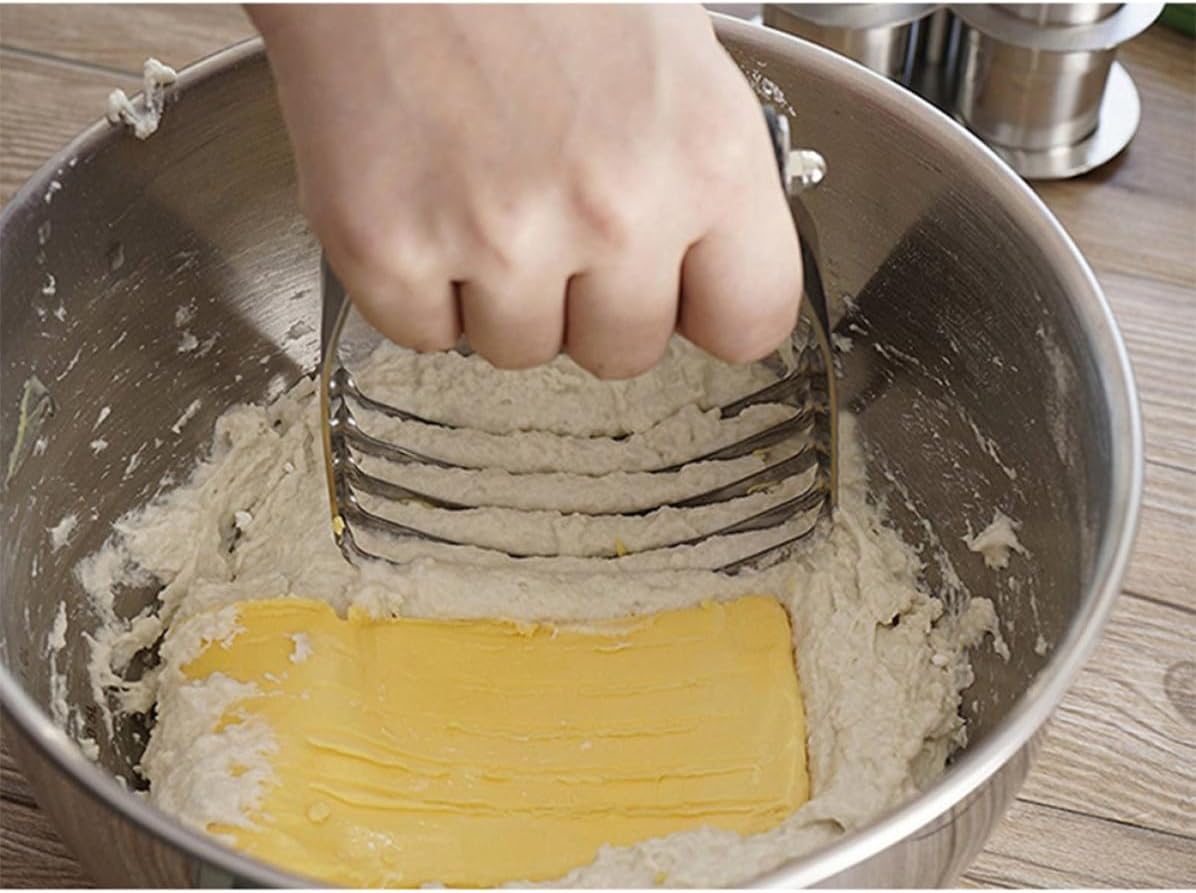 Stainless Steel Pastry Cutter Dough Mixer for Baking and Cookies