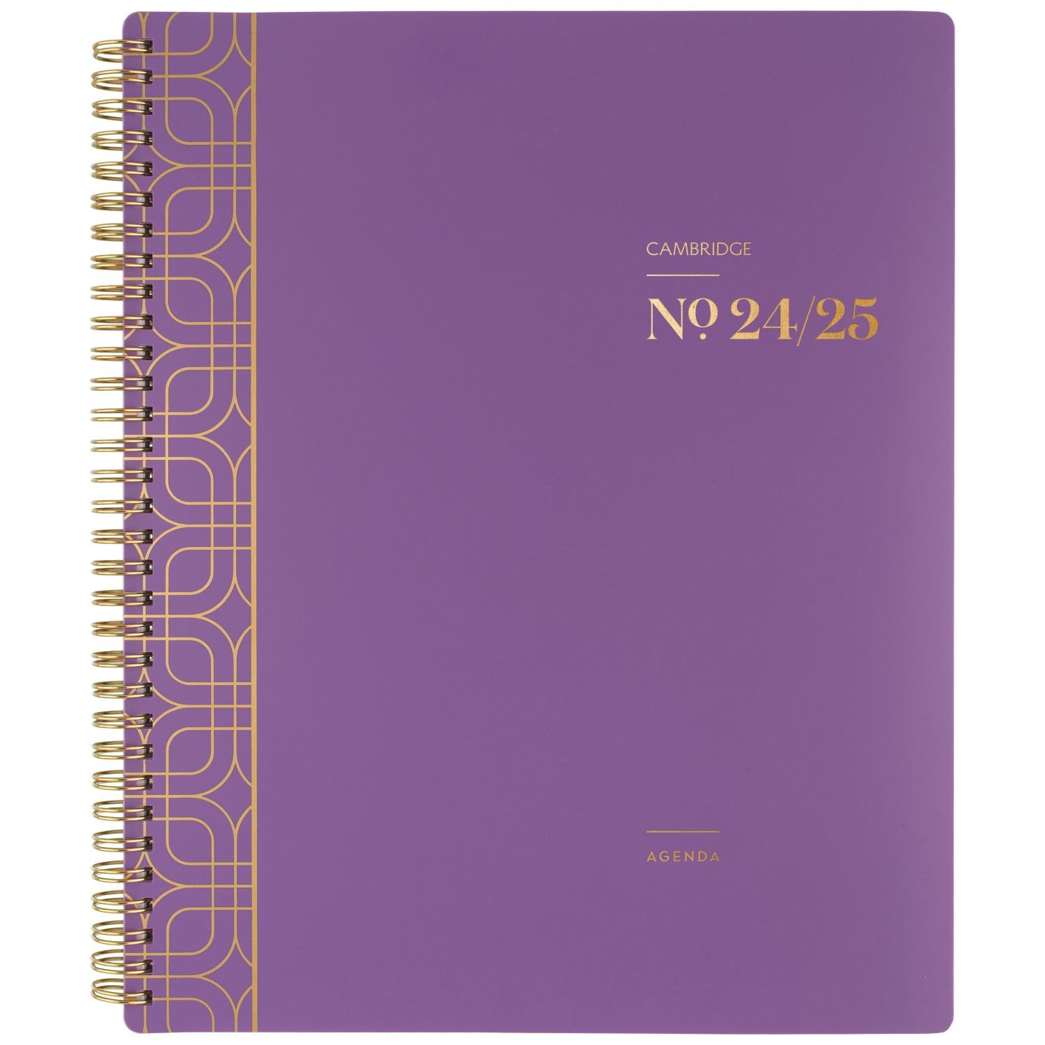 Planner 2024-2025 Academic, Weekly & Monthly, 8-1/2" x 11", Large, WorkStyle Balance, Purple Swirl (1606-905A-19)