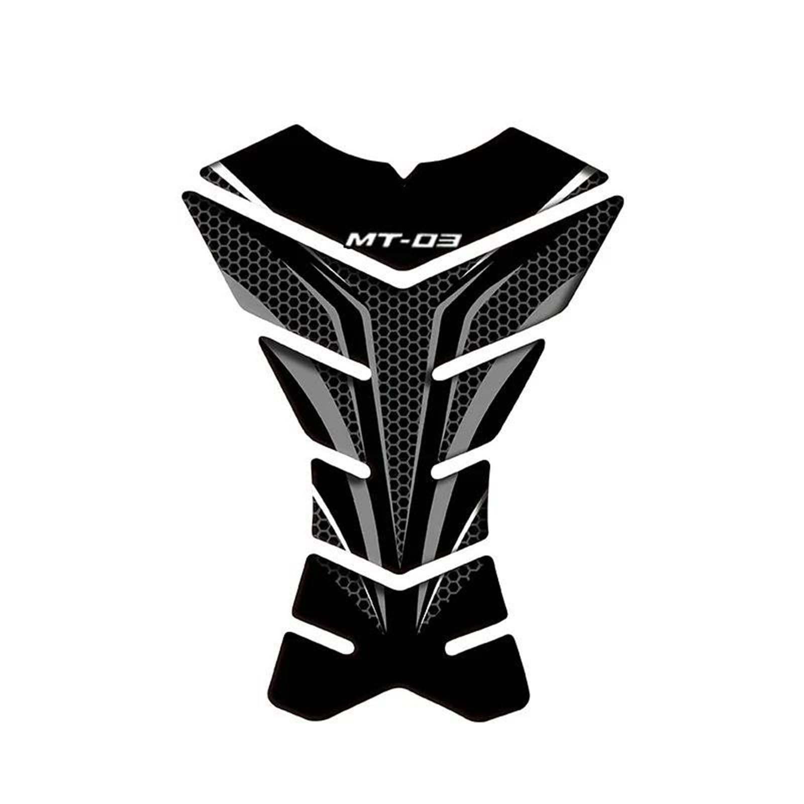 Motorcycle Fuel Tank Pad Stickers Protection Decorative Decals Fuel Tank Pad Stickers for Yamaha MT-03 MT03 Mt03(Style 12)