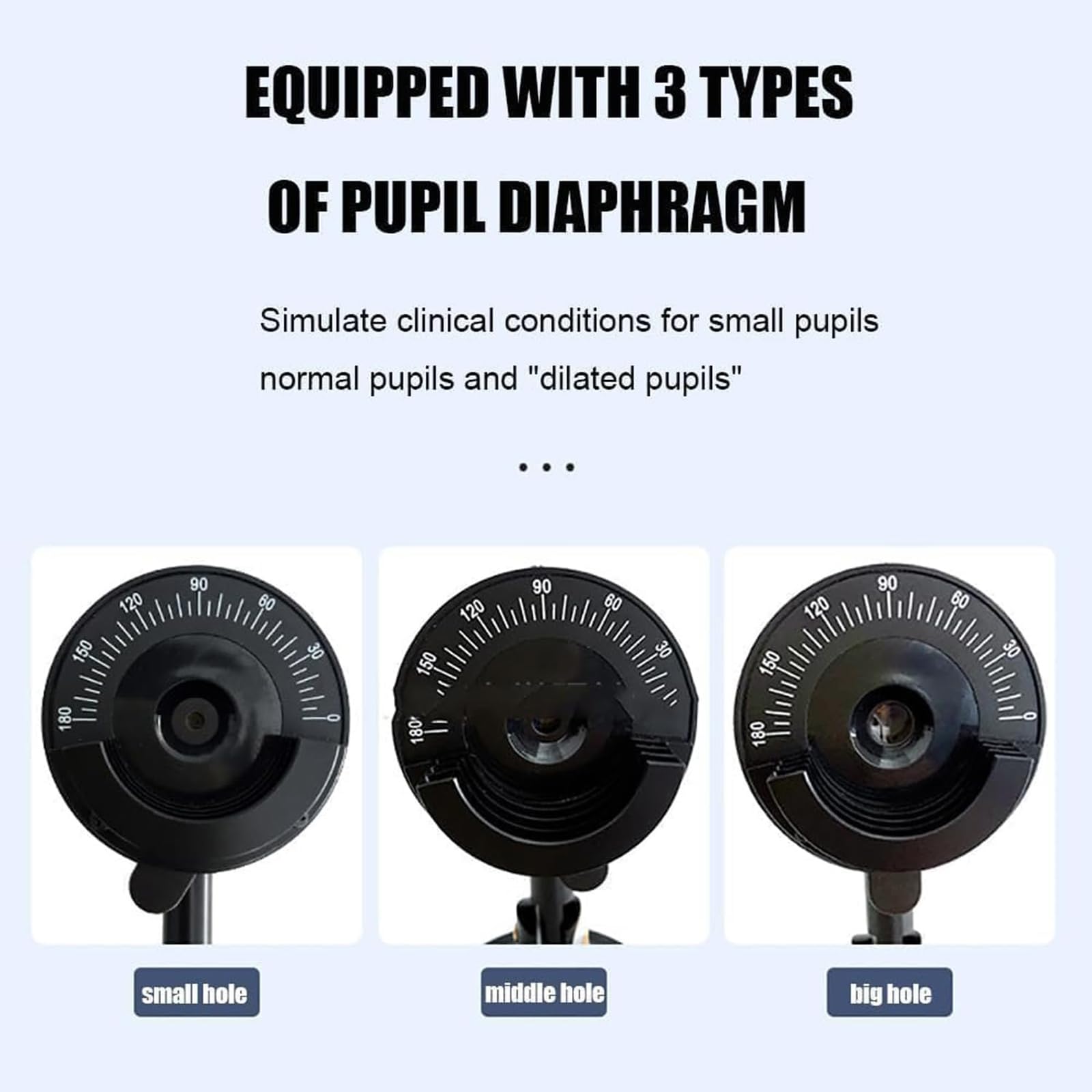 LHQYA Optical Retinoscope Eye Model, Optical Retinoscopy Optometry Teaching Tool, Axis Angle Disk Degree: 0~180°/Diopter is +4.00D to -5.00D, for Students