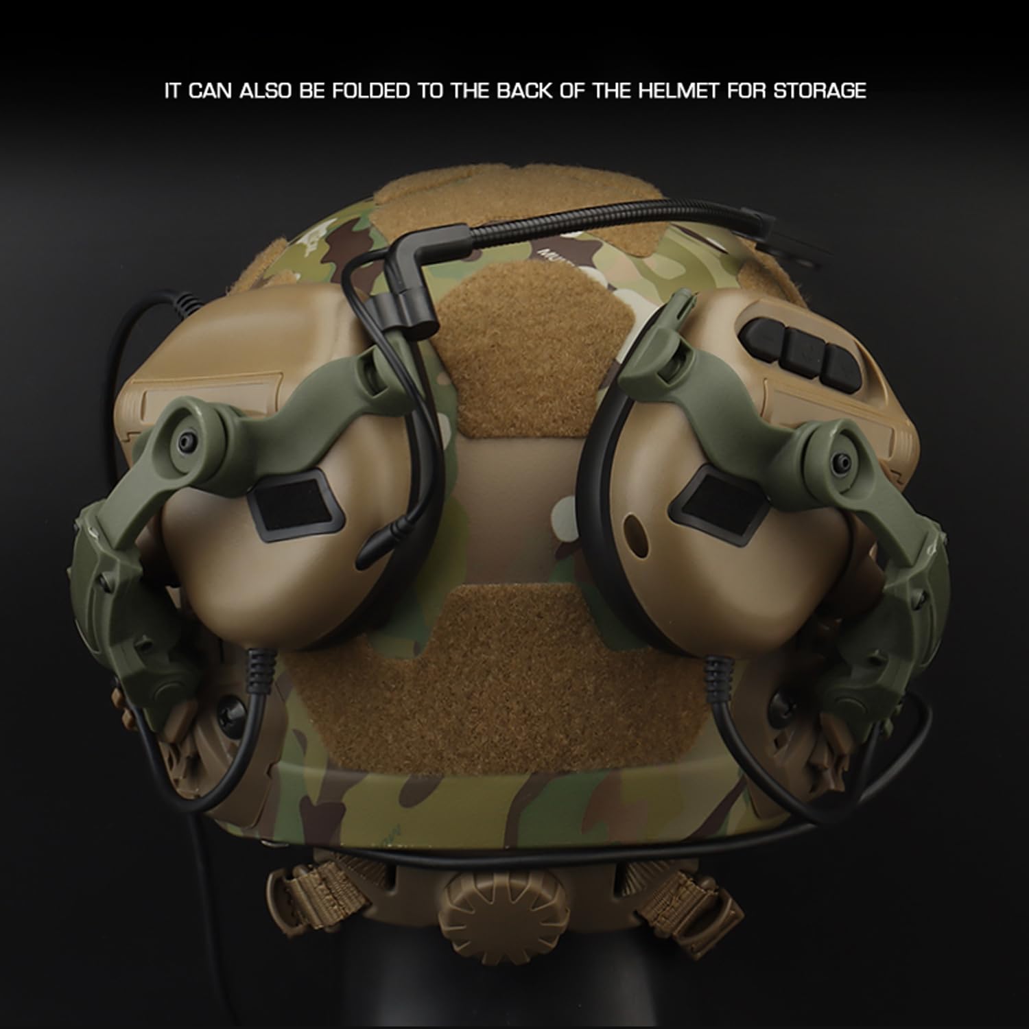Zhongren Casque Rapide Arc Rail Adapter Tactique Pickup Headset Suspension Casque Support Multi-Angle Rotation pour Ops Core Arc & Team Wendym-Lok Rail, Support pour Casque de Chasse