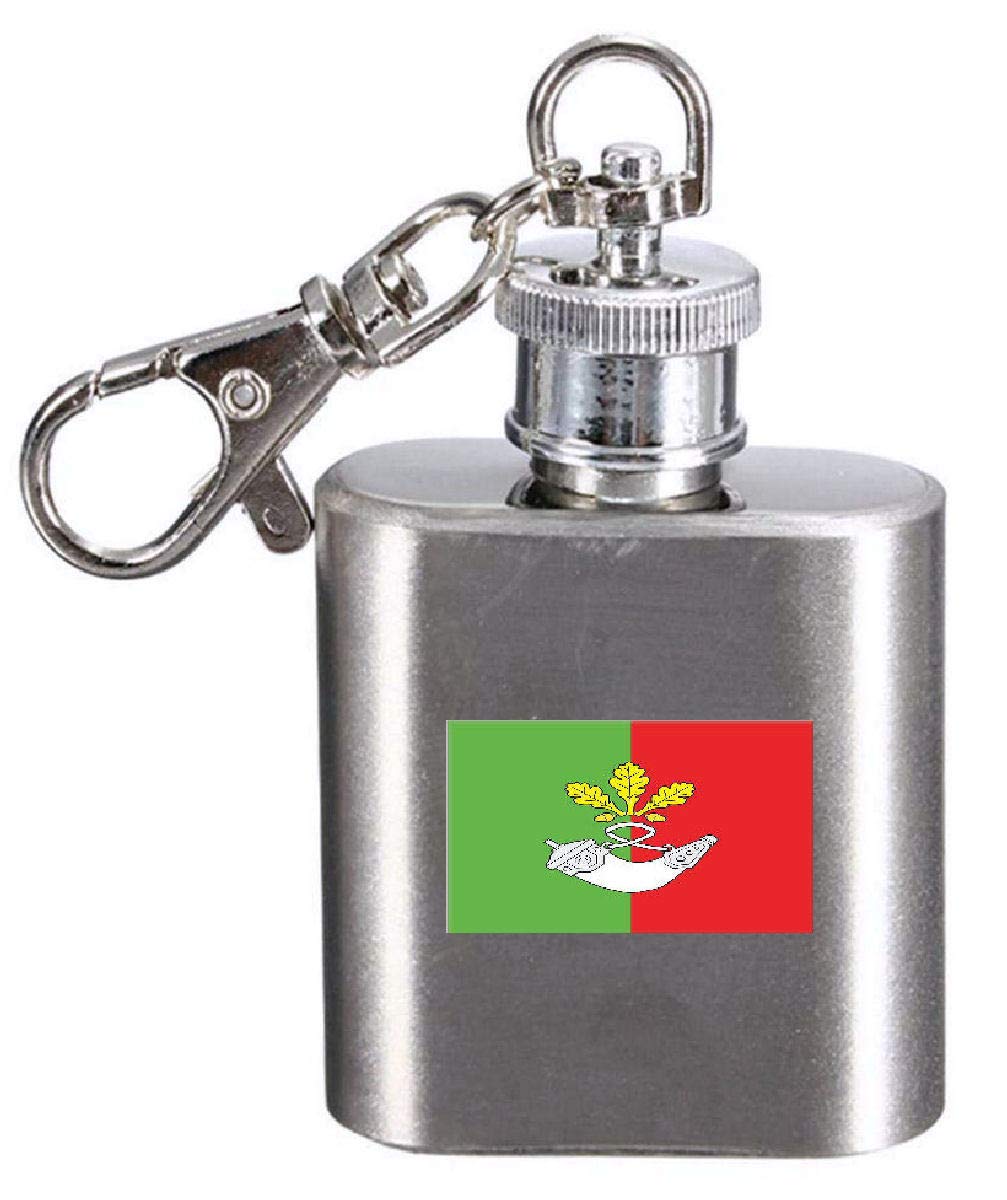 Flasque porte-clés gravée Ukraine : emportez votre boisson sans encombre