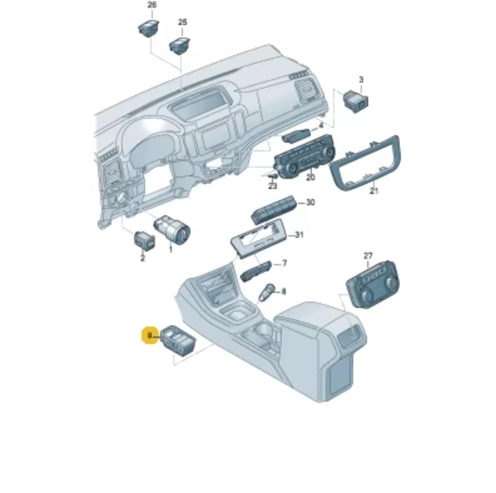 Bouton Frein Compatible Avec VW Pour 2012 2013 2014 2015 2016 2017 2018 Interrupteur De Frein À Main Électronique Noir Pour Voiture OEM : 5N0927225A