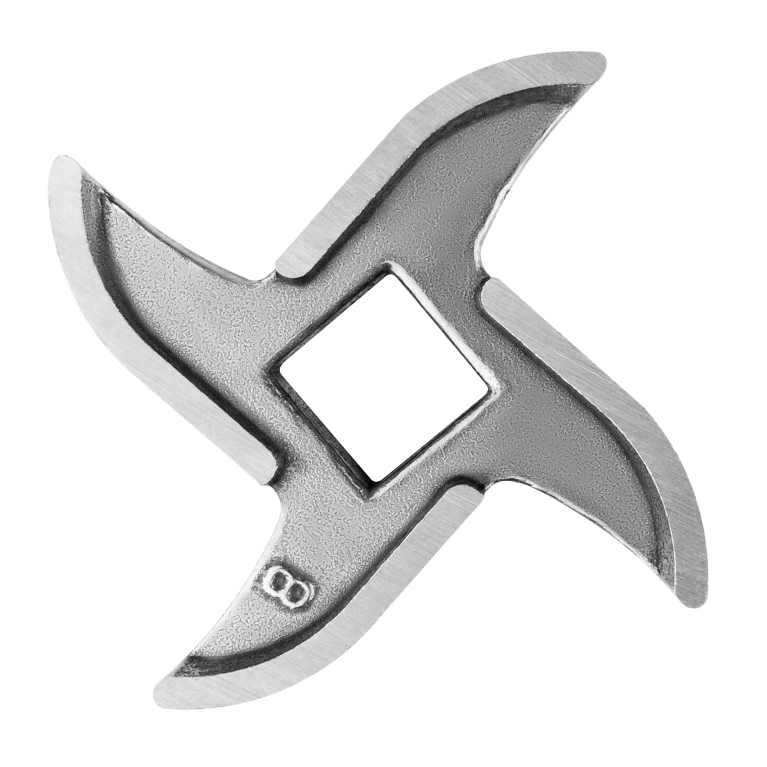 Meat Grinder Blade #8 - Blades Replacement for Grinding Meat - Meat Grinder Parts, Accessories, Stainless Steel