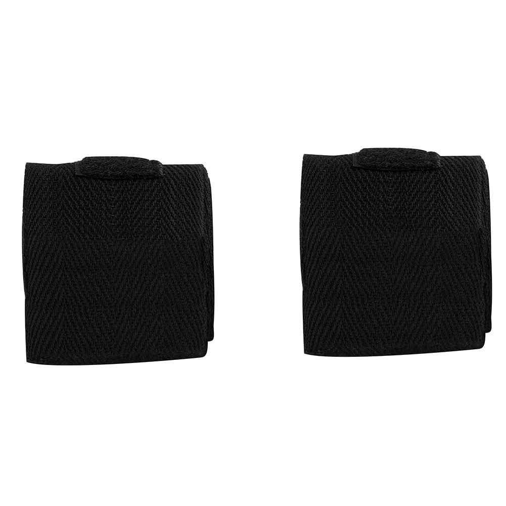 2PCS Set 2.5m Cotton, Wraps for Boxing Kickboxing atadura Boxe Bandage Hand Muay Thai (Black) (Black)