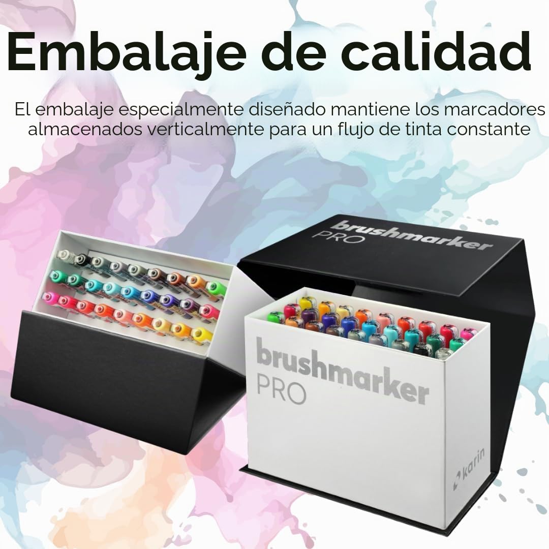 Set de Rotuladores Karin Brushmarker Pro Neón 12 Piezas