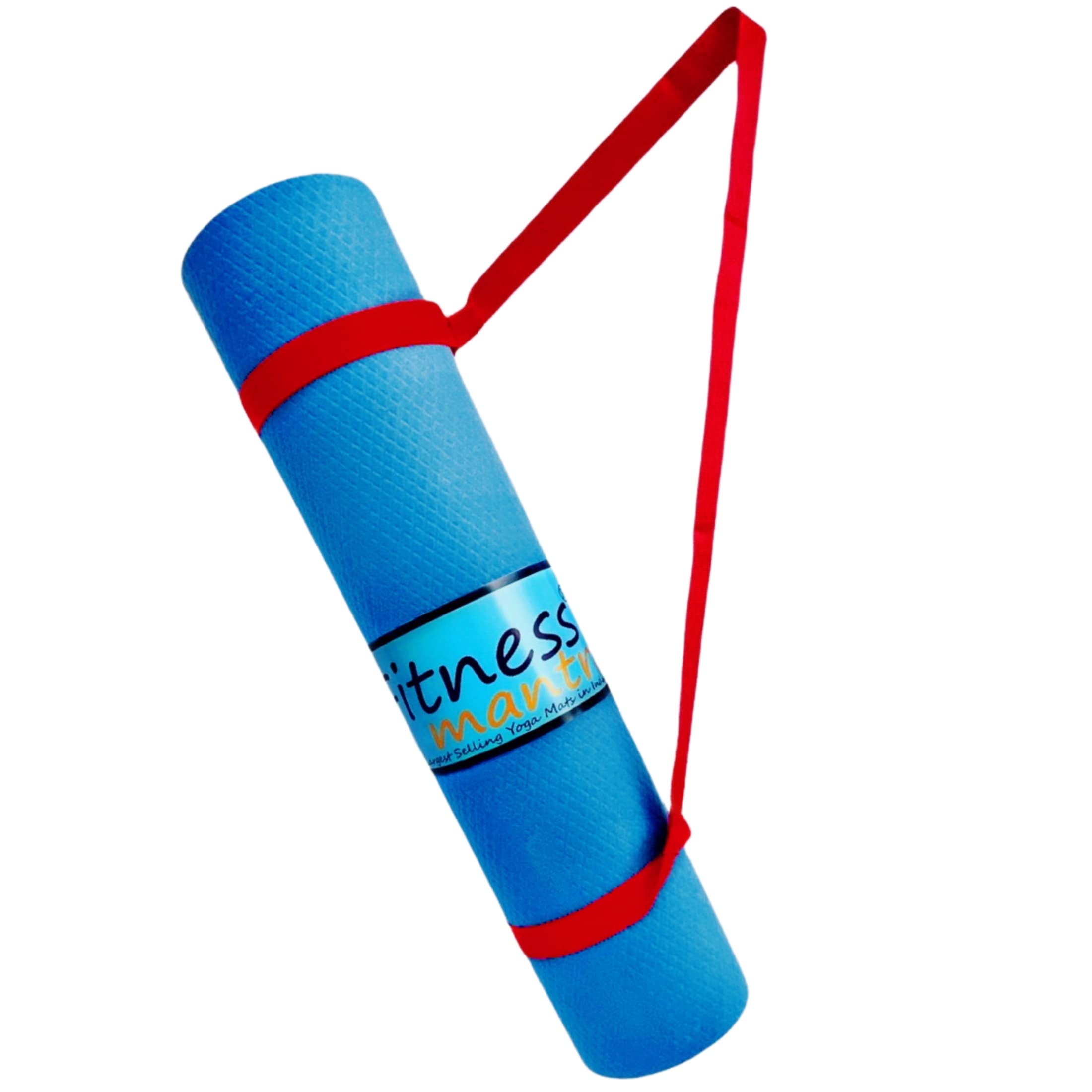 Fitness Mantra® 6mm EVA Yoga Mat with Carrying Strap for Gym Workout and Yoga Exercise with Thickness, Anti-Slip Yoga Mat for Men & Women Fitness[with Free Strap][Thickness ] (Navy Blue) (B0C6QBP2K9) Amazon Price History, Amazon Price Tracker