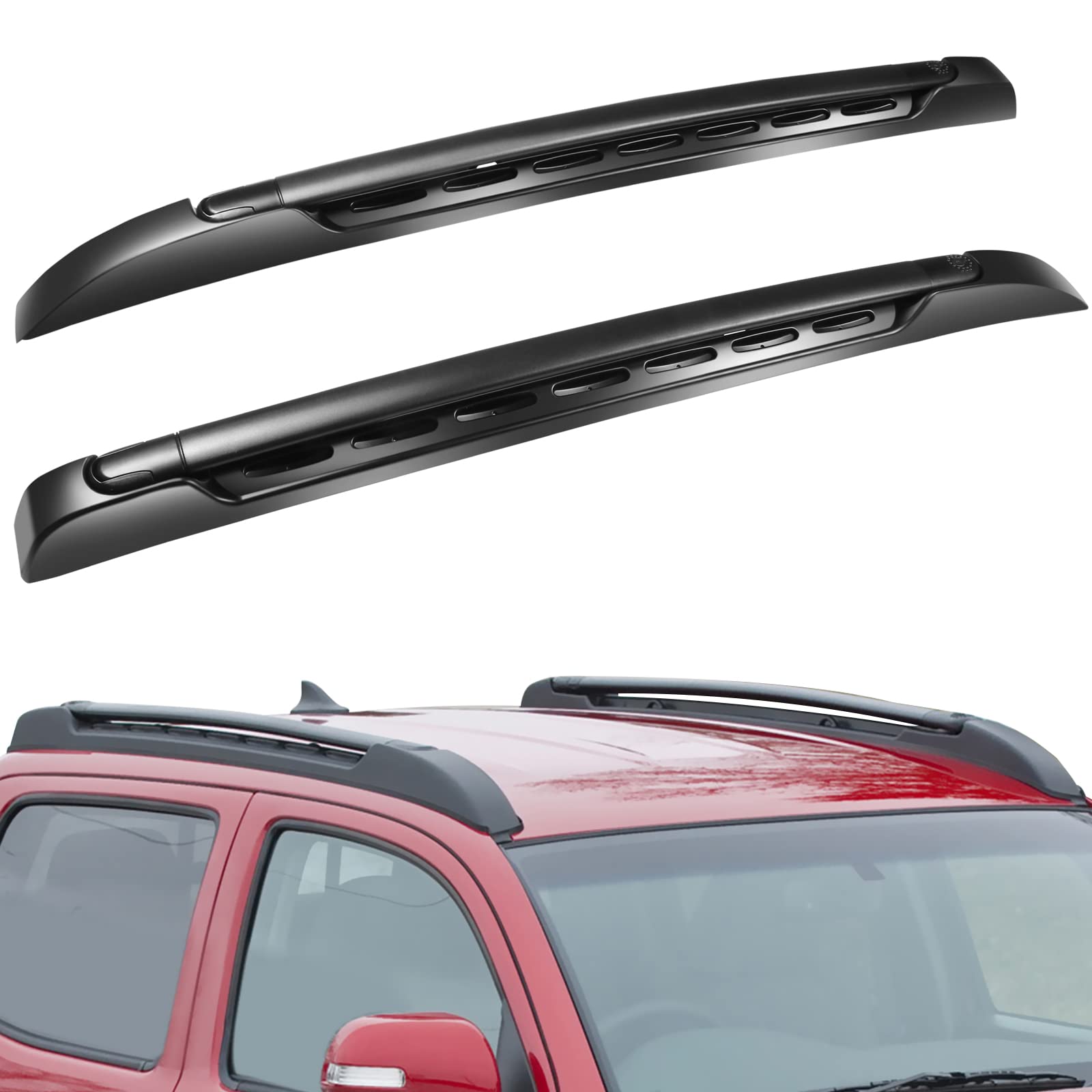 2Pcs Roof Racks Cross Bars Compatible for Toyota Tacoma Double Cab 2005-2022, 150LBS Aluminum Cargo Carrier Rooftop Bag Luggage Racks Cross bar (Not Fit Access Cab)