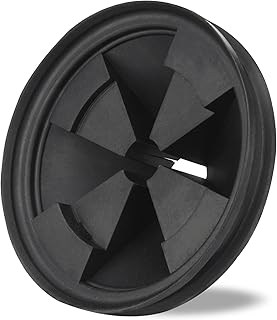 Garbage Disposal Splash Guard, Upgraded EPDM Rubber 3 3/8" for InSinkErator Evolution Series QCB-AM Kitchen Sink Baffle Drain Cover Removable Quiet Collar Insert Parts