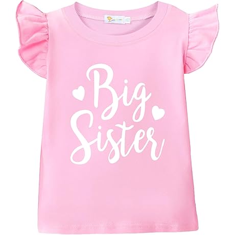 Big Sister Shirt: Toddler Girls' Promoted Big Sister Announcement T-Shirt