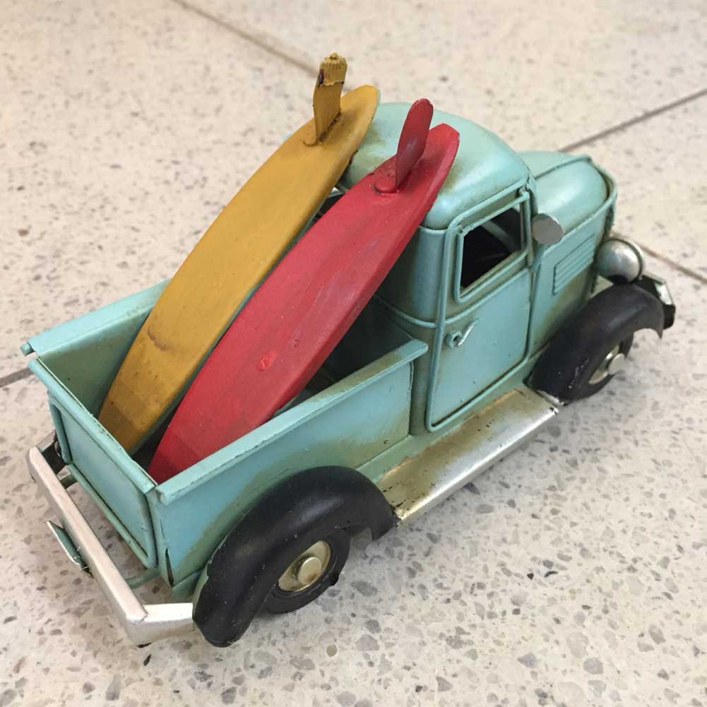 Amazon.co.jp: ブリキのおもちゃヴィンテージカー サーフトラック Surf