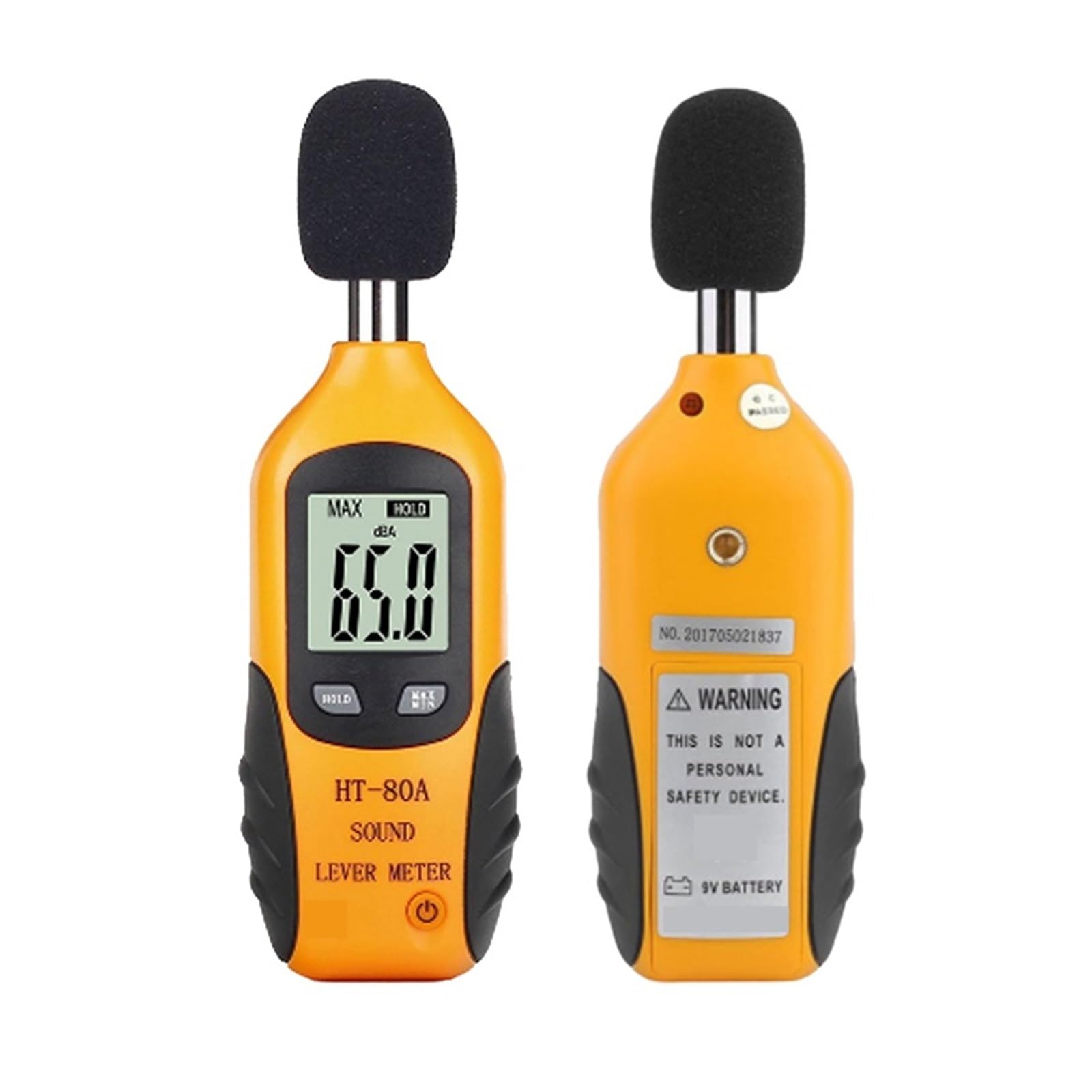 HT-80A Miernik Decybeli Cyfrowy Poziomu Dźwięku 30 – 130 DB Urządzenie Do Pomiaru Hałasu Audio Podwójne Zakresy Ekstremalnie Wysoka DokłAdność