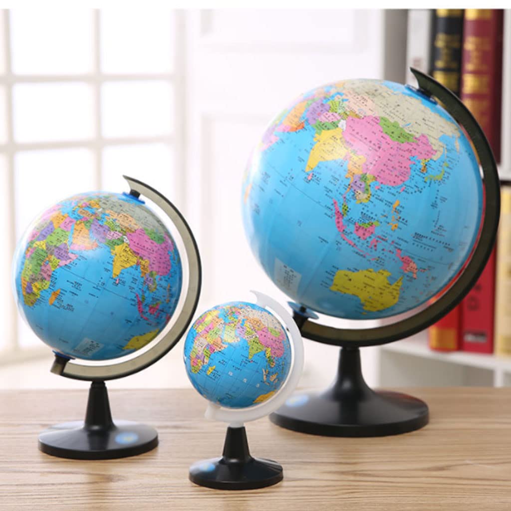 Globus świata Miniwereld met standaardbol, creatieve driedimensionale ornamenten, educatief geschenk, leer aardrijkskunde, voor school piękno i funkcjonalność