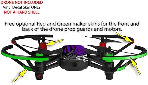 Miniatura 3 de Pegatina para DJI Ryze Tello Drone Baja 0040, color morado