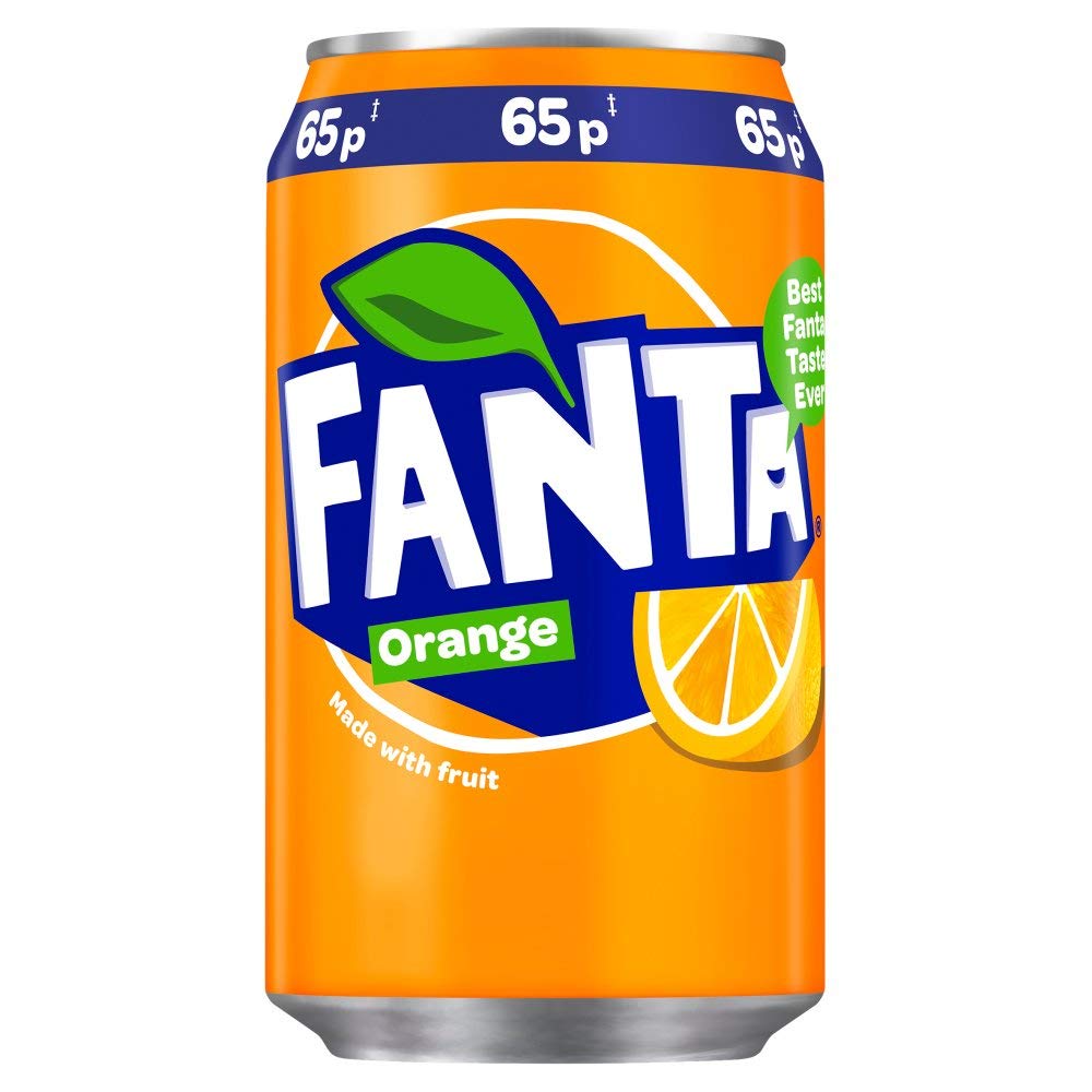 Coca Cola Fanta Orange Can, 330 ml