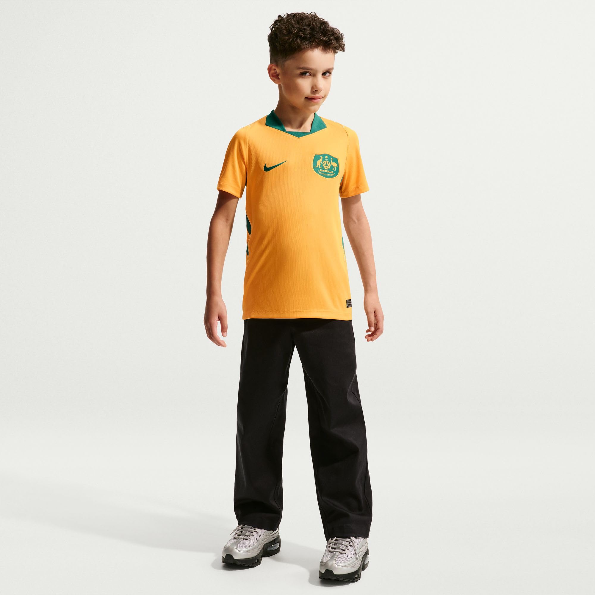 Nike Australien2026 Heimspiel Nike Dri-Fit Fußballtrikot für Ältere Kinder Maglia da Calcio Unisex - Bambini e Ragazzi