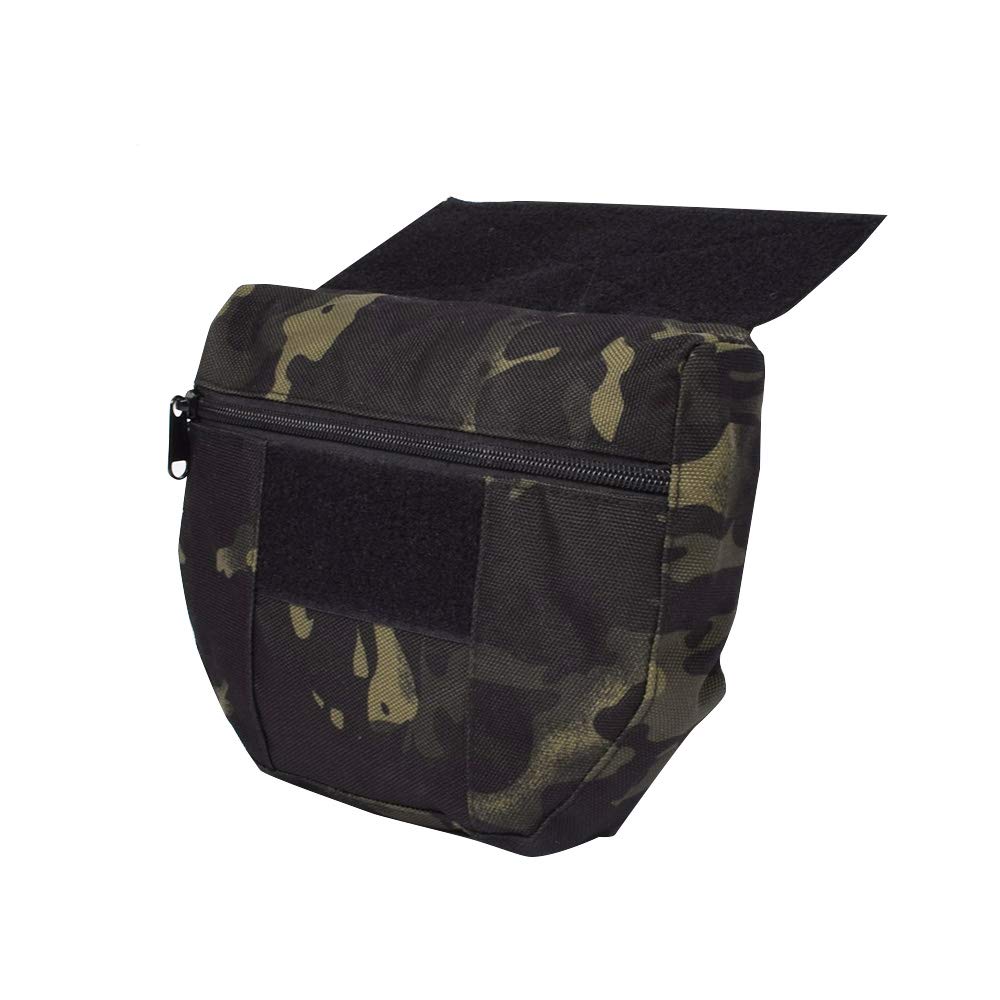 Tactical Dump Drop Pouch Utility Pouch with Hook & Loop EDC Pouch for AVS JPC CPC Tactical Vests Chest Rig