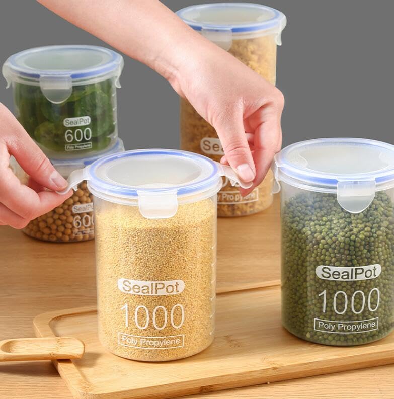 マロ理論　円形食品保存容器　4個セット Amazon｜丸型密閉容器 保存容器 4個セット 高気密性 密閉 密封