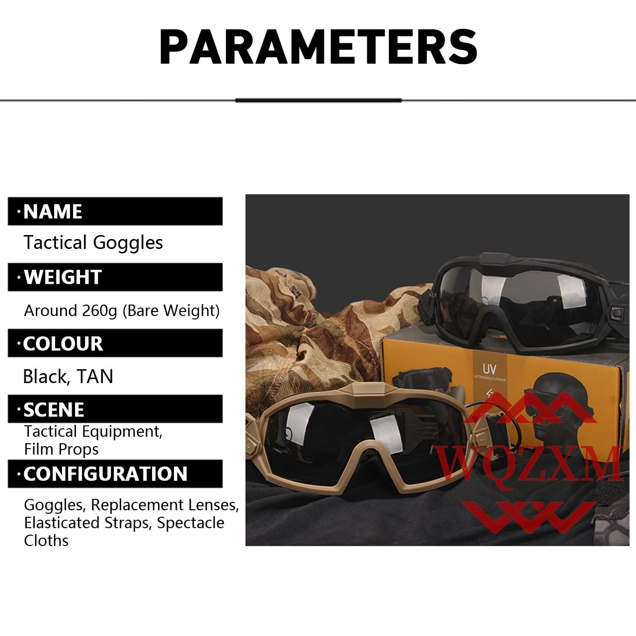 Lunettes Airsoft Antibuée, Lunettes Tactiques avec Ventilateur Et Lentille Interchangeable, Lunettes Et Lunettes De Tir Militaires