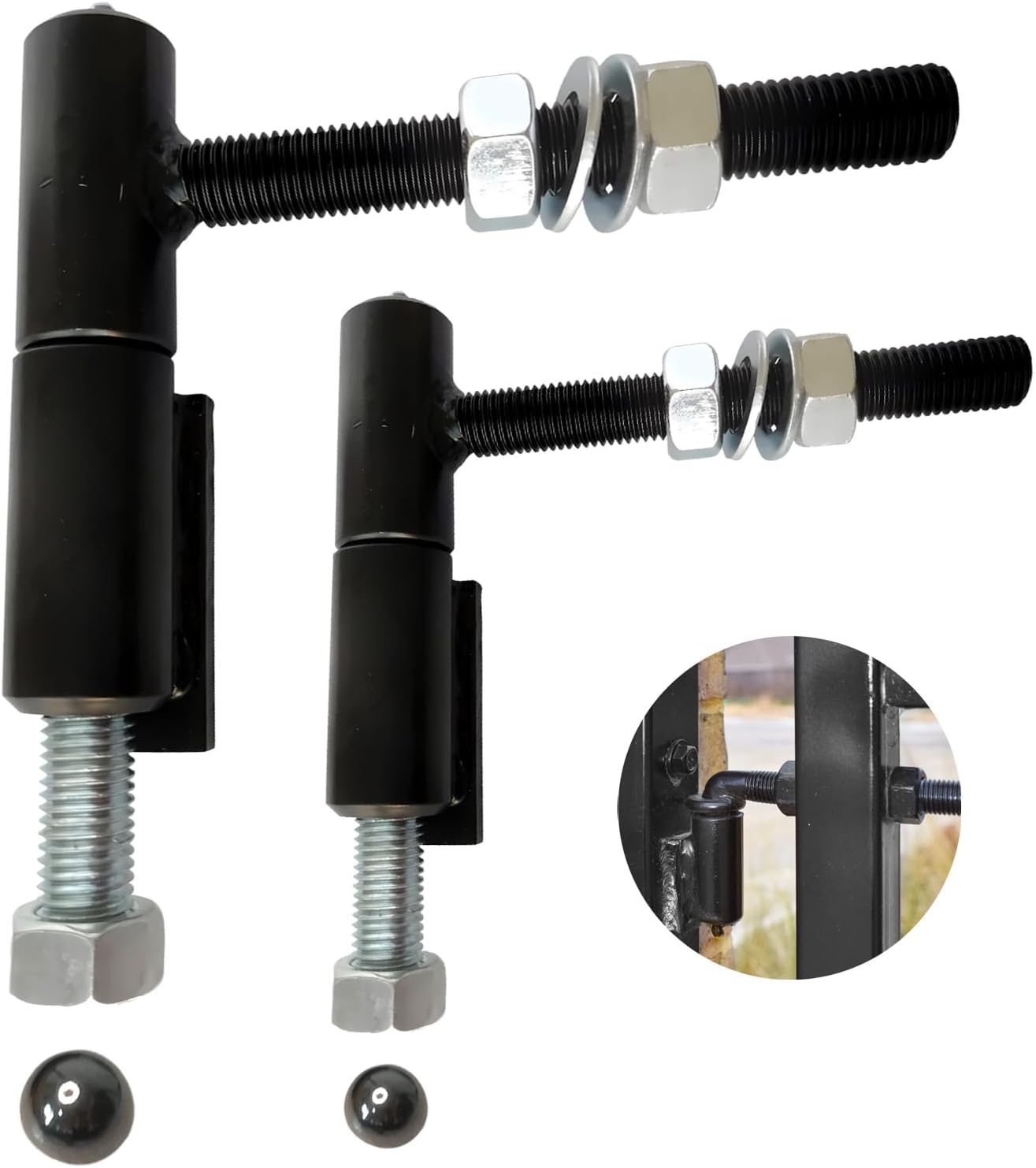 Amazon.com: 2Pack 450lbs-900lb Self Closing Steel Weld On Barrel Hinges ...