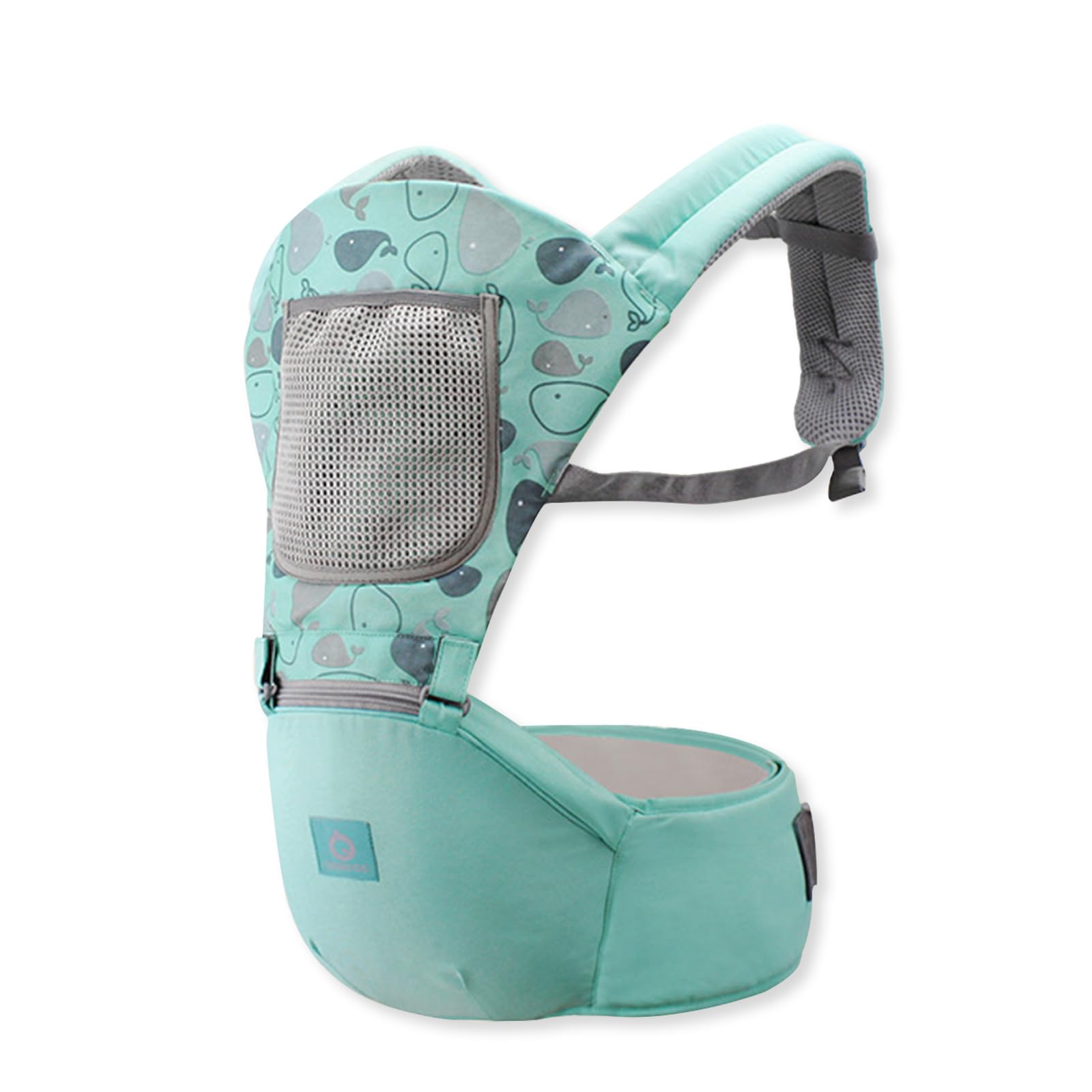 SONARIN Transpirable Multifuncional Mochila Portabebés con Asiento de Cadera,Portabebés Ergonómico Portador de Bebé Multiposición para Recién Nacidos Niños 0-36 Meses(Verde)