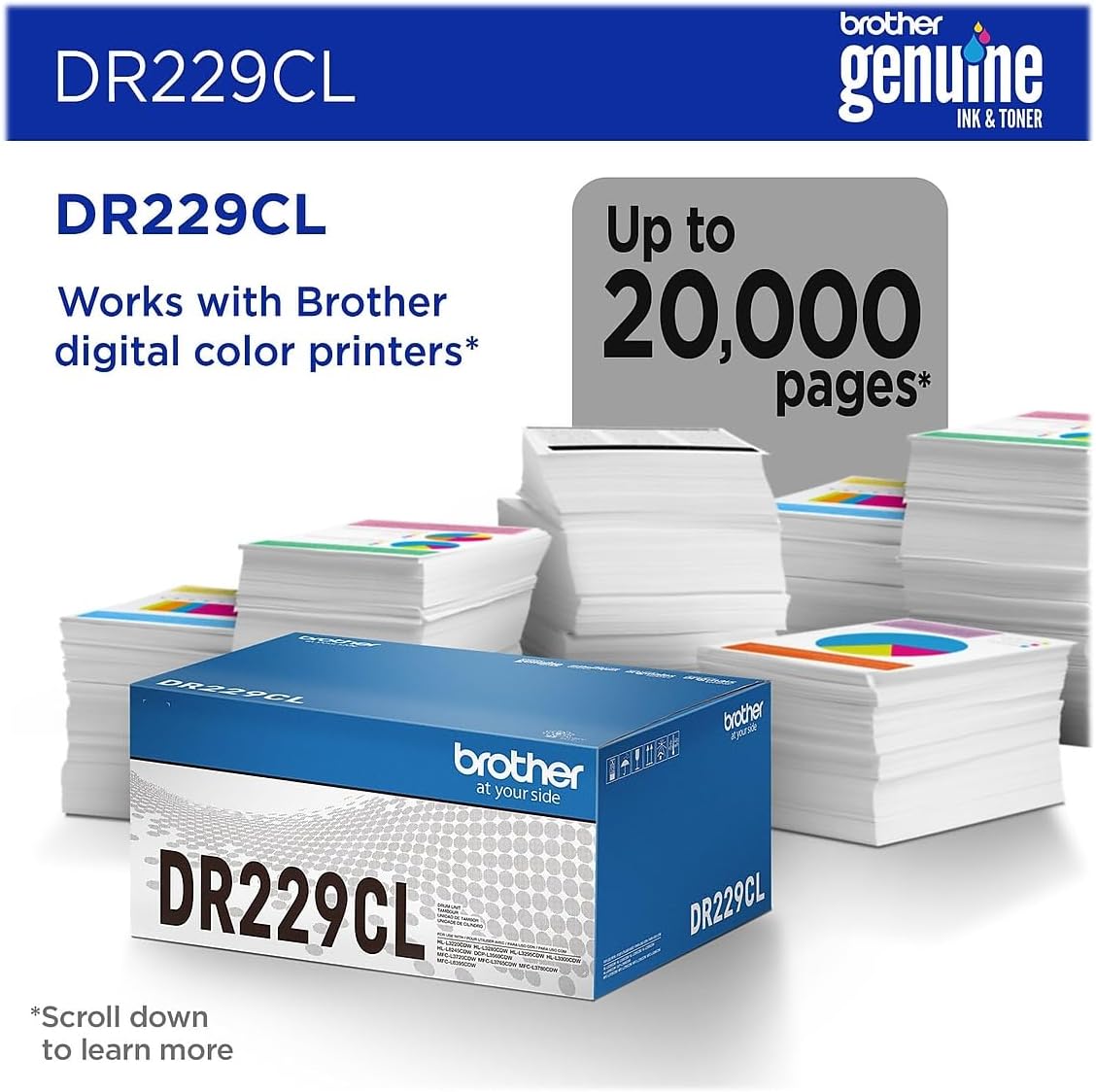 Brother Genuine DR229CL Drum Unit