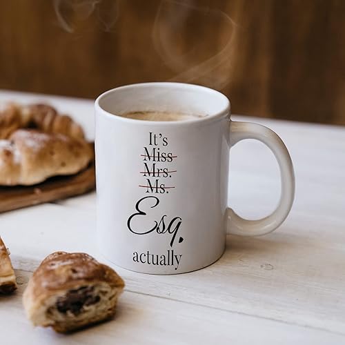 Miniatura 5 de Shqiueos Taza de 11 onzas, regalos de abogados para mujeres, regalos para examen de abogados, regalo de oficina para abogadas, JD, futura abogada,