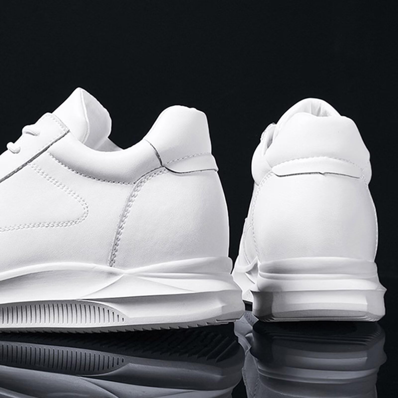 Scarpe rialzanti Invisibili da Uomo con Rialzo - Scarpe da Ginnastica Eleganti alla Moda con Lacci 2,36'' Casual Passeggio