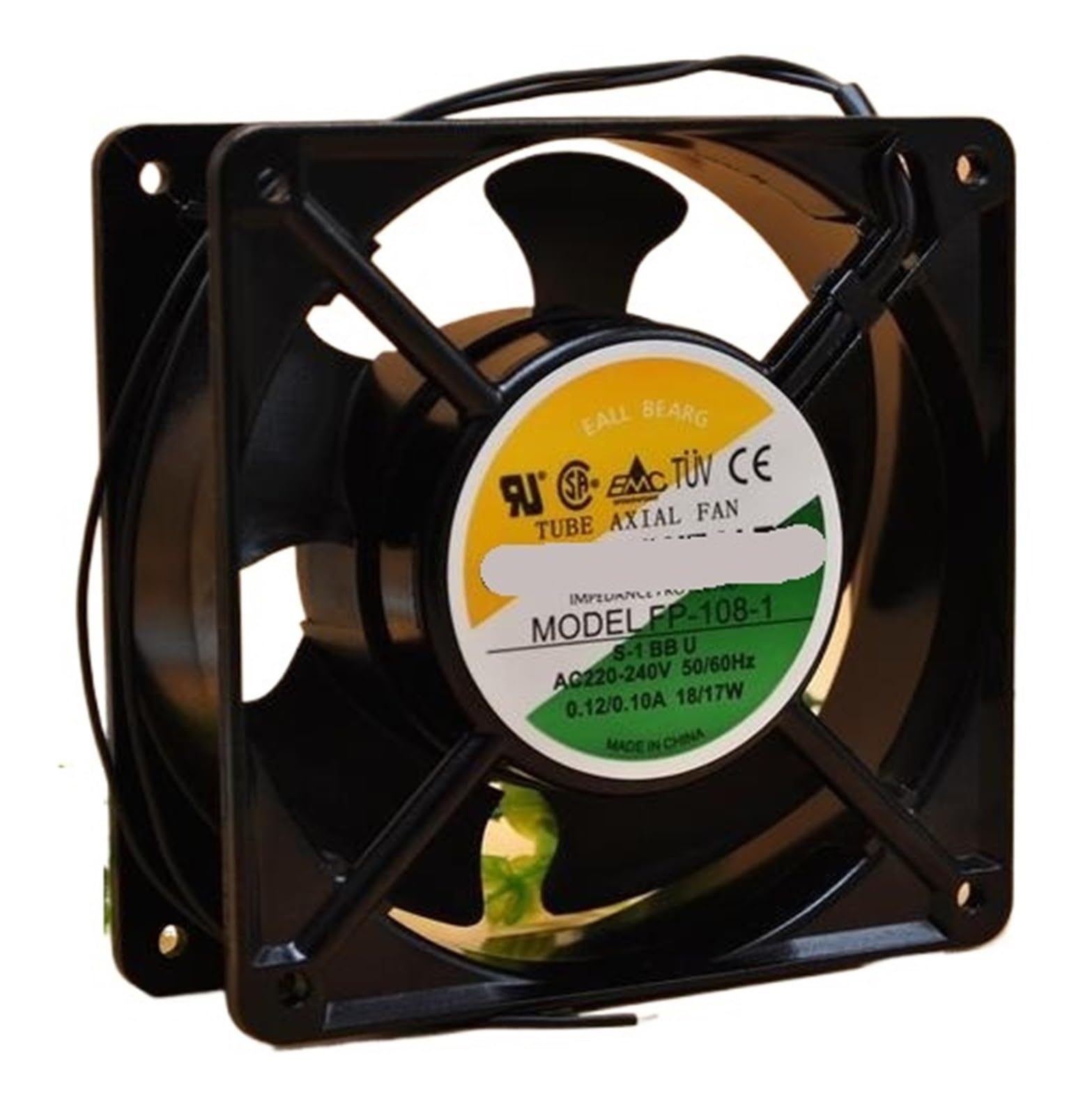 YMUGUEGH FP-108-1 S-1 220V 18/17W 12038 Cooling Fan(Five Leaves)