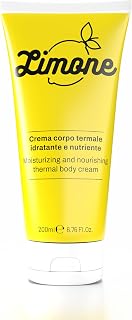 250 ml lemon body cream | Moisturizes and nourishes the skin | Stretch action | Also suitable for massage contours | Thermal water-based cosmetics from Ischia