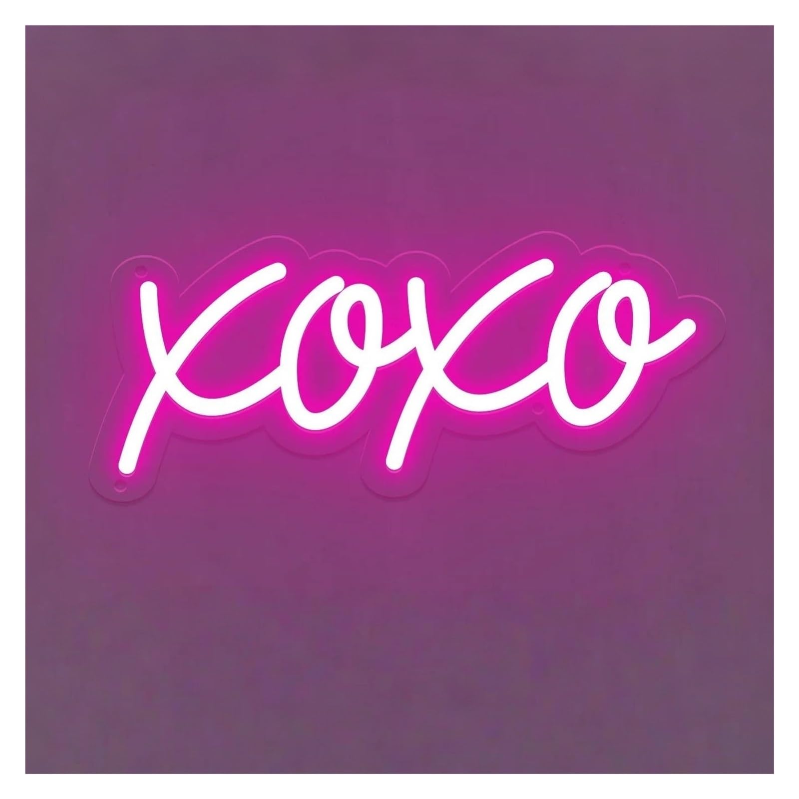 Wiszące neony artystyczne Neon XOXO Pocałunek Uścisk Light Na Wesele Pary Propozycja Zaręczyny Walentynki Dekoracje Ścienne Do Pokoju Możliwość Przyciemniania Lampa 13.78inx6.3in