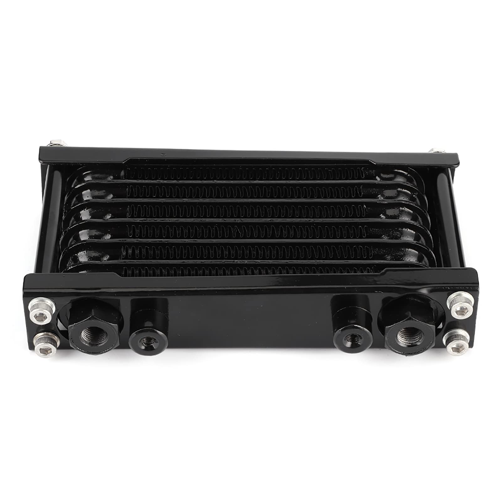 Ausla Radiador de Motocicleta, Enfriador de Aceite de Motor de Aleación de Aluminio, Rosca de 12 X 1,25, Reduce la Temperatura del Aceite de 54 a 72 °F, con Accesorios de Instalación para Motos de