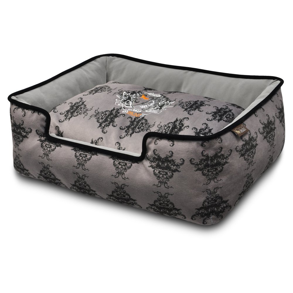 P.L.A.Y. (Pet Lifestyle And You) Lounge Bed - Royal Crest - Black - M