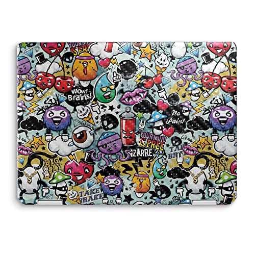 Image of MightySkins Carbon Fiber Skin Compatible with HP Spectre x360 14 inch (2022) Full Wrap Kit - Oddballs | Protective, Durable Textured Carbon Fiber Finish | Easy to Apply | Made in The USA