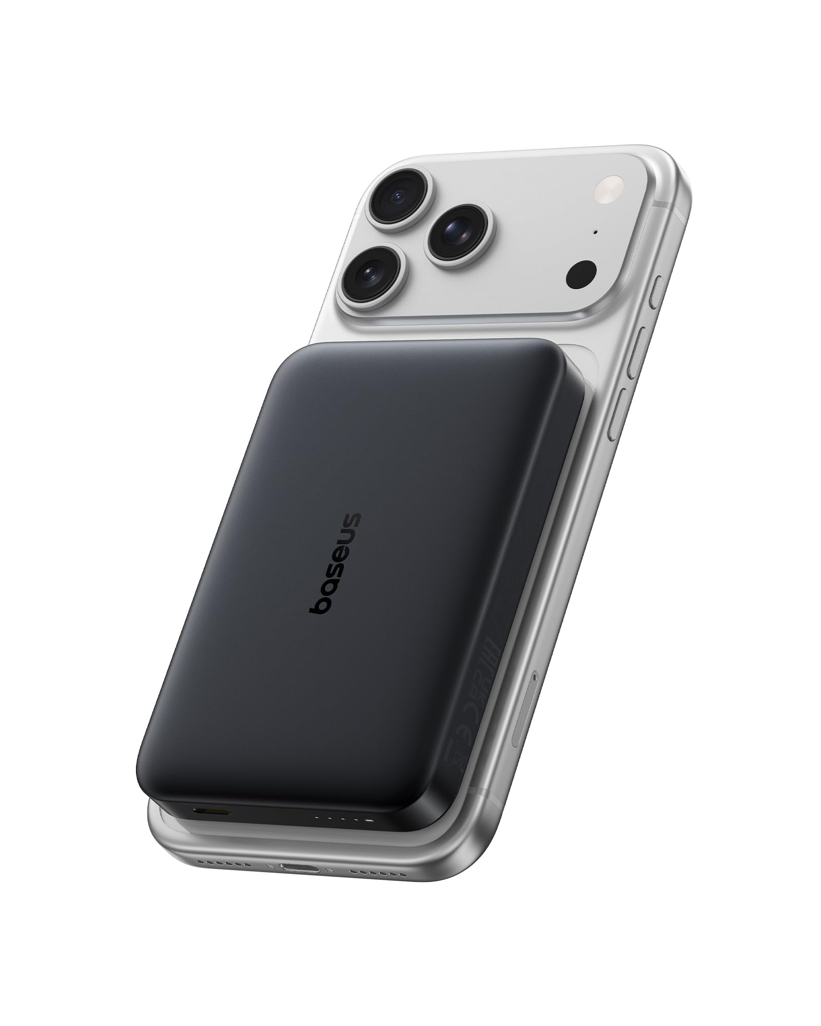 Baseus EnerFill FM21 Qi2.2 25W Magsafe Powerbank, Batterie Externe Magnétique 10000 mAh, PD USB C 45W Charge Rapide, Power Bank pour iPhone 17 16 15 Pro Max