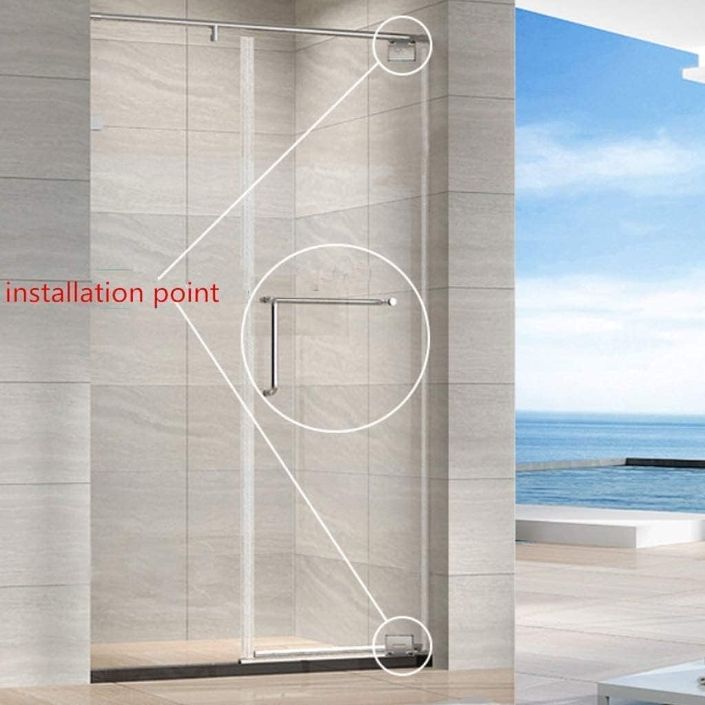 Door hinge,pivot hinges,Heavy Duty Bathroom Clamp,Stainless Steel Glass Door Hinge,Glass Door Hinge,Shower Door Hinges, Gate Hinges,shed Hinges,Butt Hinges, 2Pcs 360° Stainless Steel Brushed Finish Wa