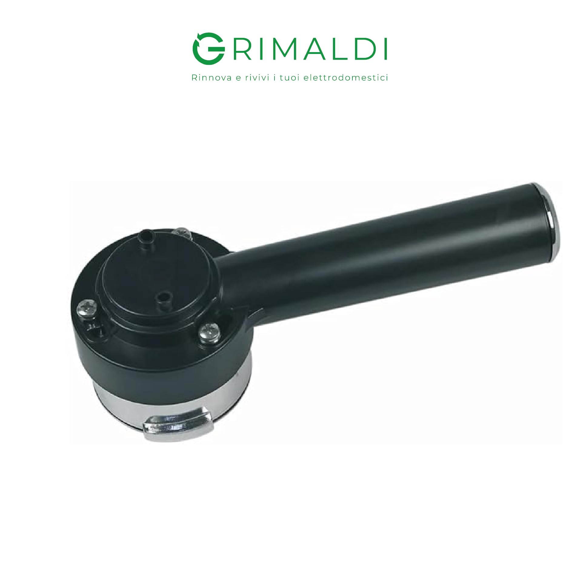 G GRIMALDI Portafiltro Pressurizzato Compatibile con Saeco 41210006 — Articolo per Macchine da Caffè Espresso Braccetto Completo con Filtro 2 Tazze (Escluso Nina)