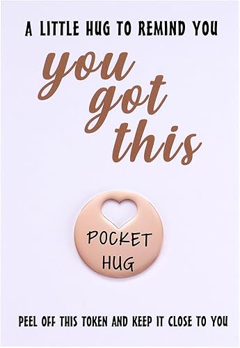 Miniatura 8 de Ficha de abrazo de bolsillo y tarjeta de felicitación para amigos y familia, regalo de positividad y salud, regalo de salud mental, piensa en ti