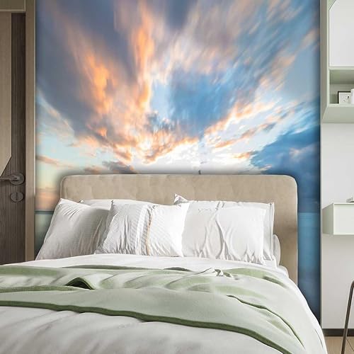 Miniatura 2 de Papel para Pared Decorativo Patrón Escénico Papel Contacto Paisaje Fondo de TV Sin Pegamento para Dañar Pared (Ancho) 137.8" X (H) 110"