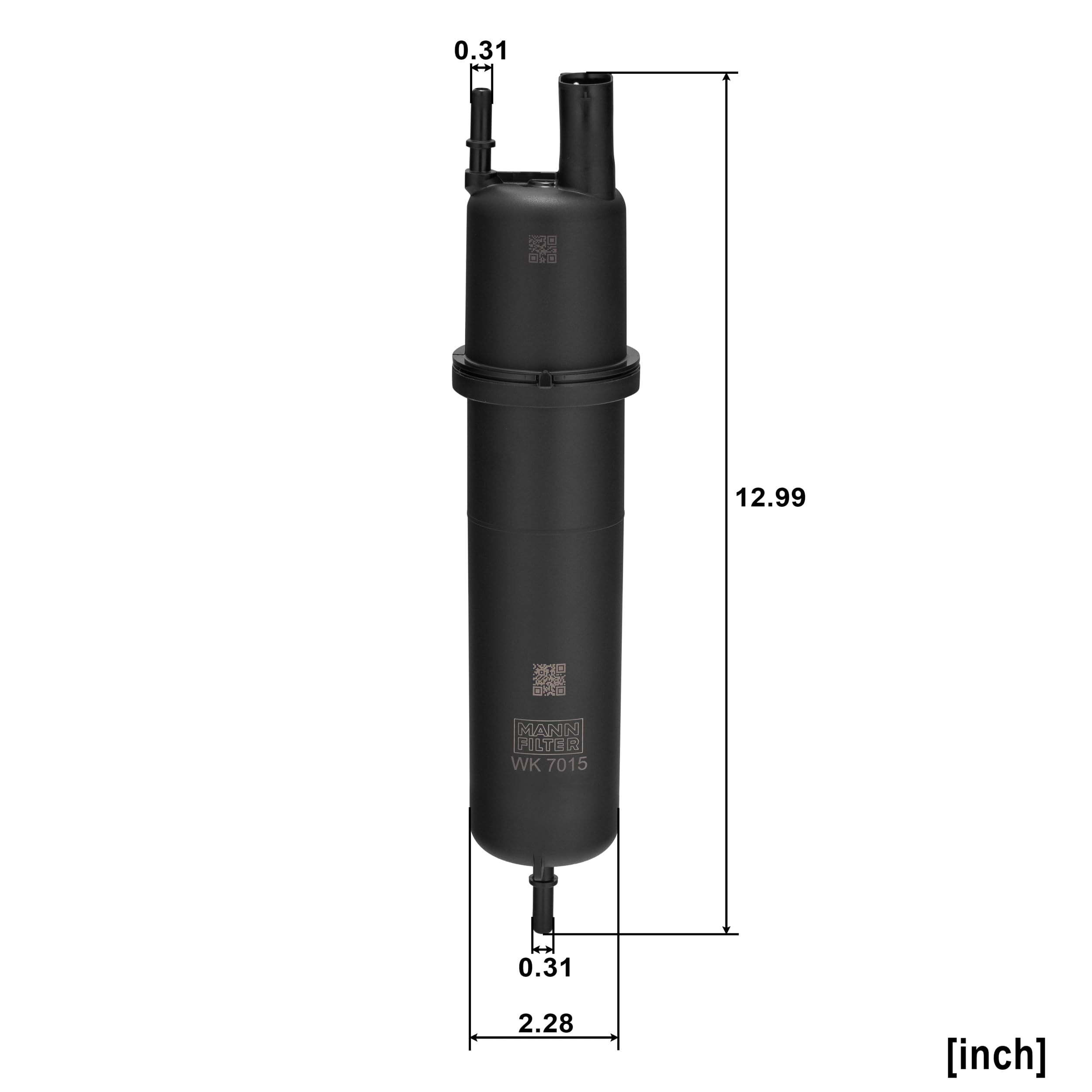 MANN-FILTER, WK 7015 Filtro de combustible | Para Turismos, Protección sistema combustible, Protección inyectores, Combustible limpio, Calidad original OE