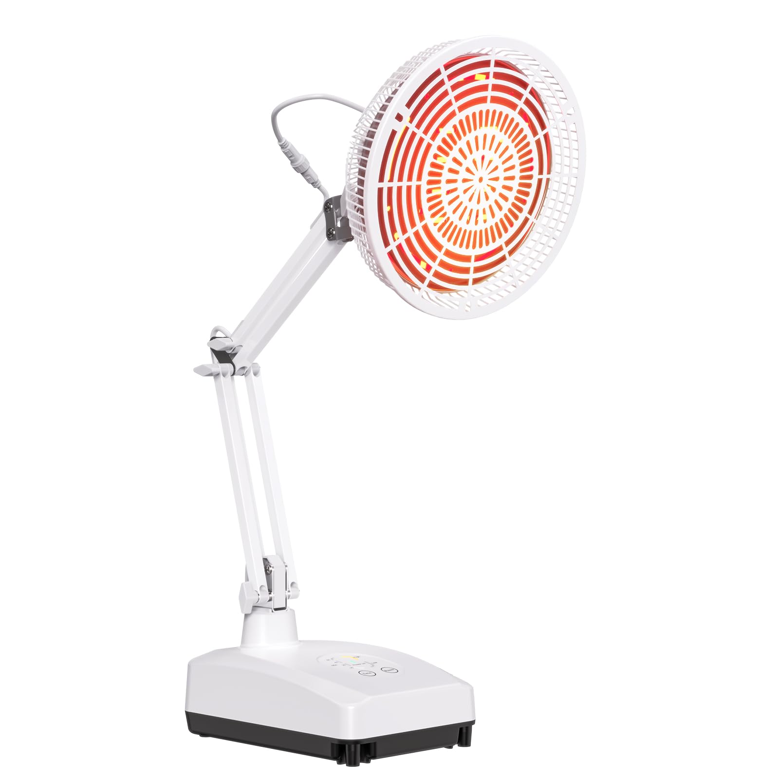 YUNCHI 300W TDP Infrarot Therapielampe, Rotlichtlampe mit 4 Timer-Einstellungen – Wärmelampe für gezielte, wohltuende Tiefenwärme
