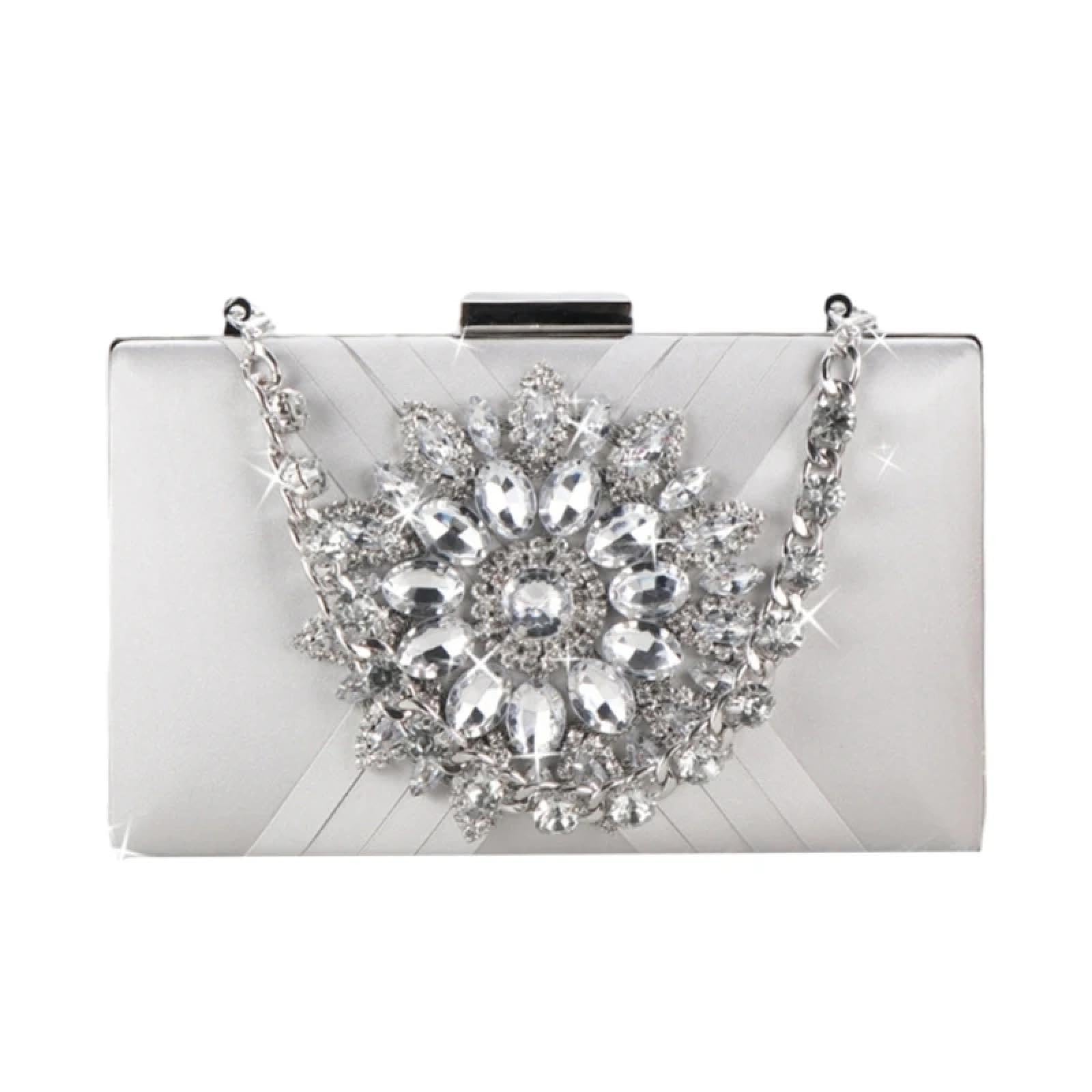 Abendtasche Damen Clutch Funkelnde Sonnenblume Strass Abend Tasche Braut Hochzeit Party Clutch Glitter Geldbörse Frauen Cocktail Prom Handtasche Umhängetasche