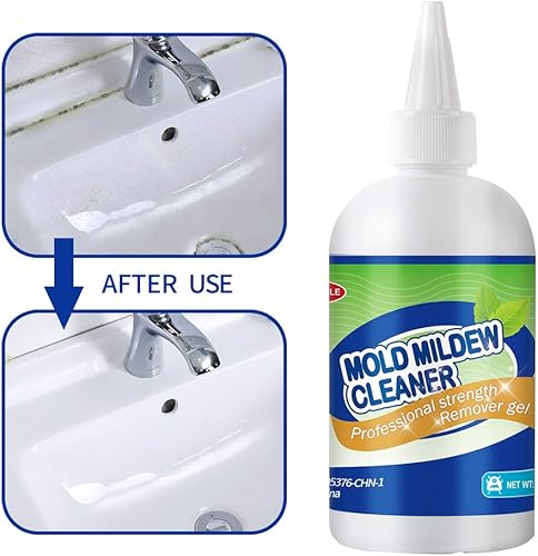 Miniatura 10 de GELIVABLE Gel removedor de moho eficaz para ducha doméstica, fregaderos de cocina, paredes, azulejos, lechada, baños, lavadora y tiras de
