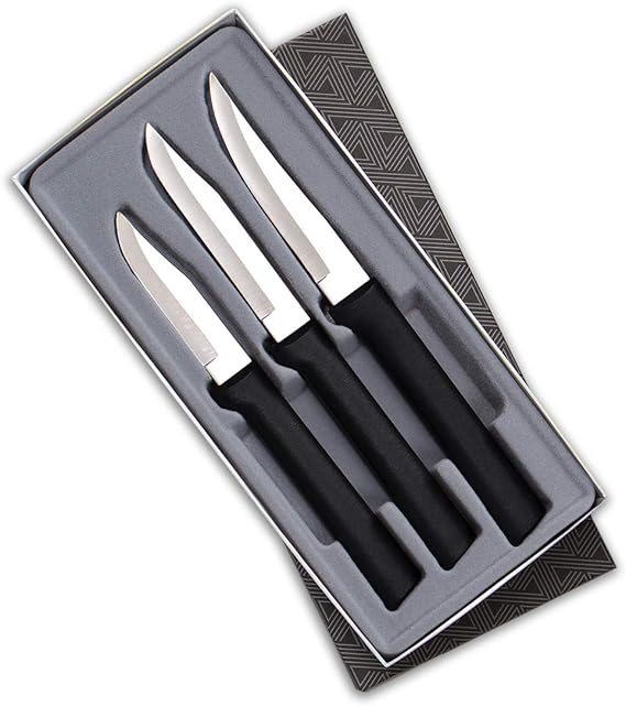 Rada Cutlery Paring Knife Set 3 Knives Blades Stainless