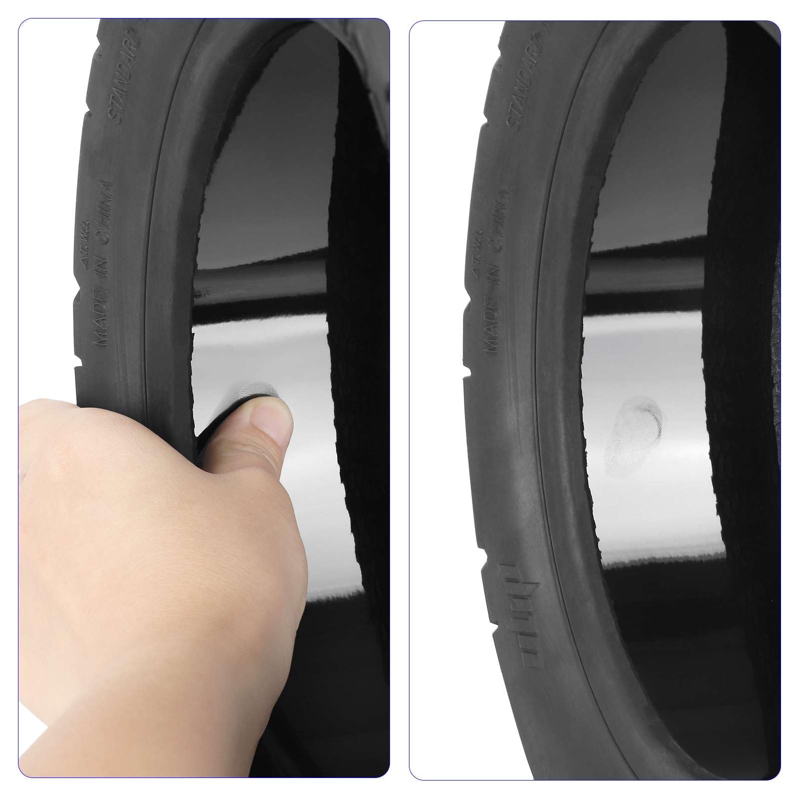Pneu de route sans chambre à air auto-réparant de 11 pouces - Pneu tubeless 100/55-6.5 avec colle directe intégrée pour scooter Dualtron Ultra 2 Thunder II Kaabo Wolf Warrior