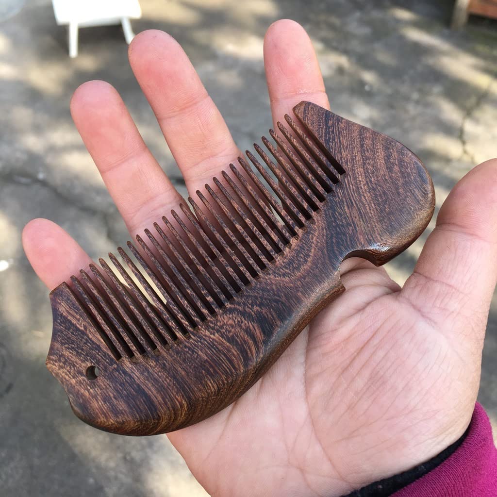 Haarkämme Holzkamm Kreatives Fisch-Styling Kann Die Kopfhaut Familie Männer Und Frauen Sind Geeignet Für Haarstyling Geschenke Haarbürste (A Einheitsgröße)