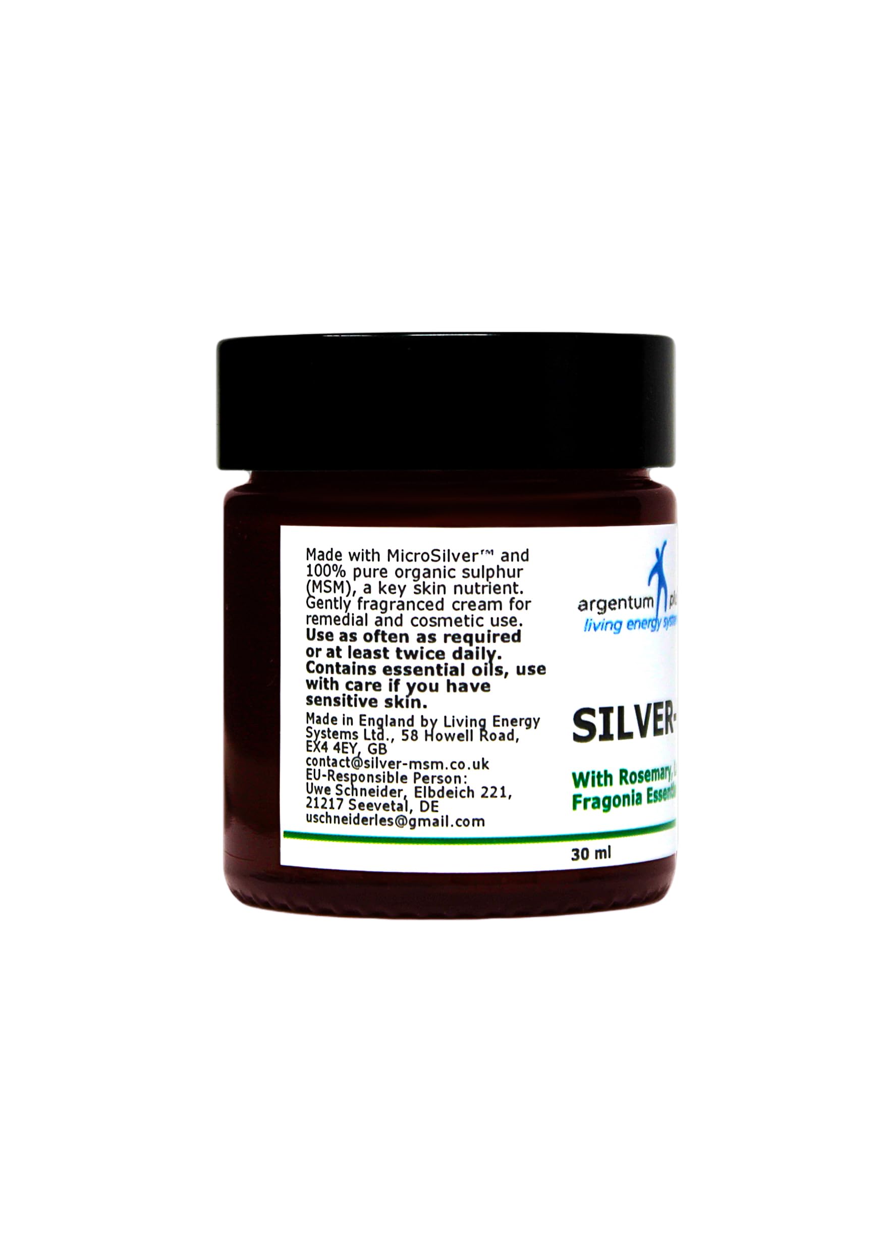 Silver-MSM Crema con Fragonia, Lavanda y Romero (30ml)