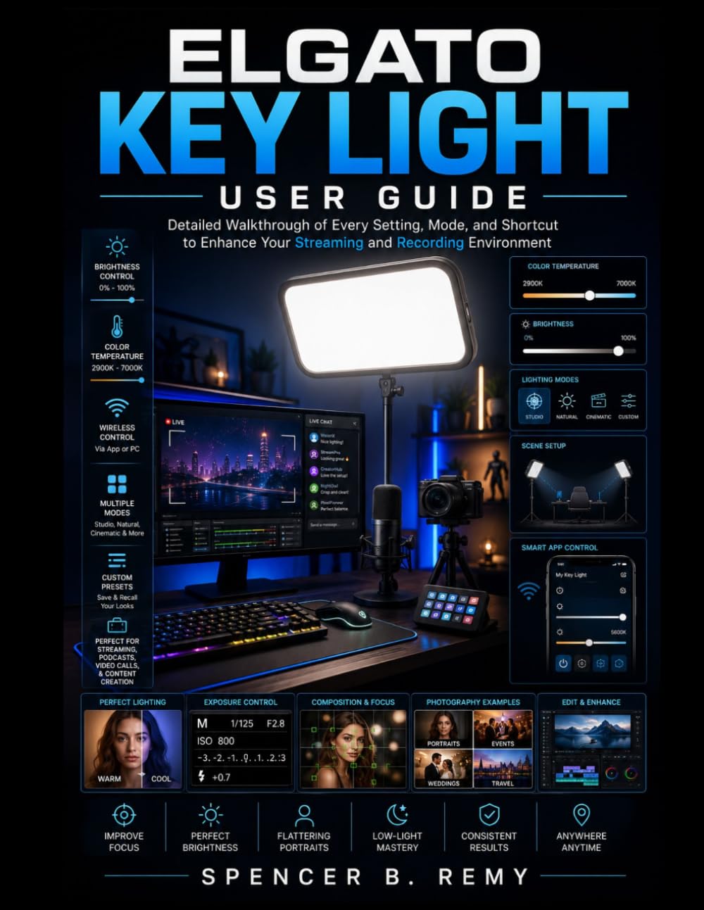 ELGATO KEY LIGHT USER GUIDE: Detailed walkthrough of every setting, mode, and shortcut to enhance your streaming and recording environment