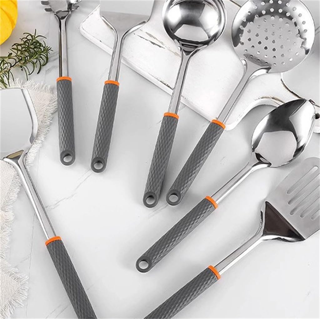 PNAWLLCF Mango De Acero Inoxidable, Espátula, Cucharón De Sopa, Embudo, Cuchara For Helado, Abridor De Botellas, Juego De Utensilios De Cocina De Tamaño